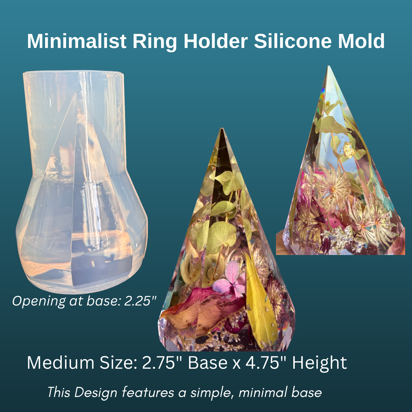 Minimalist Medium Ring Holder Silicone Mold