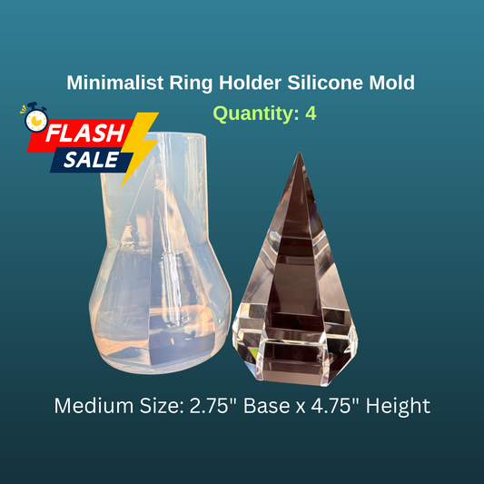 4x Minimalist Medium Ring Holder Silicone Mold - SALE!!