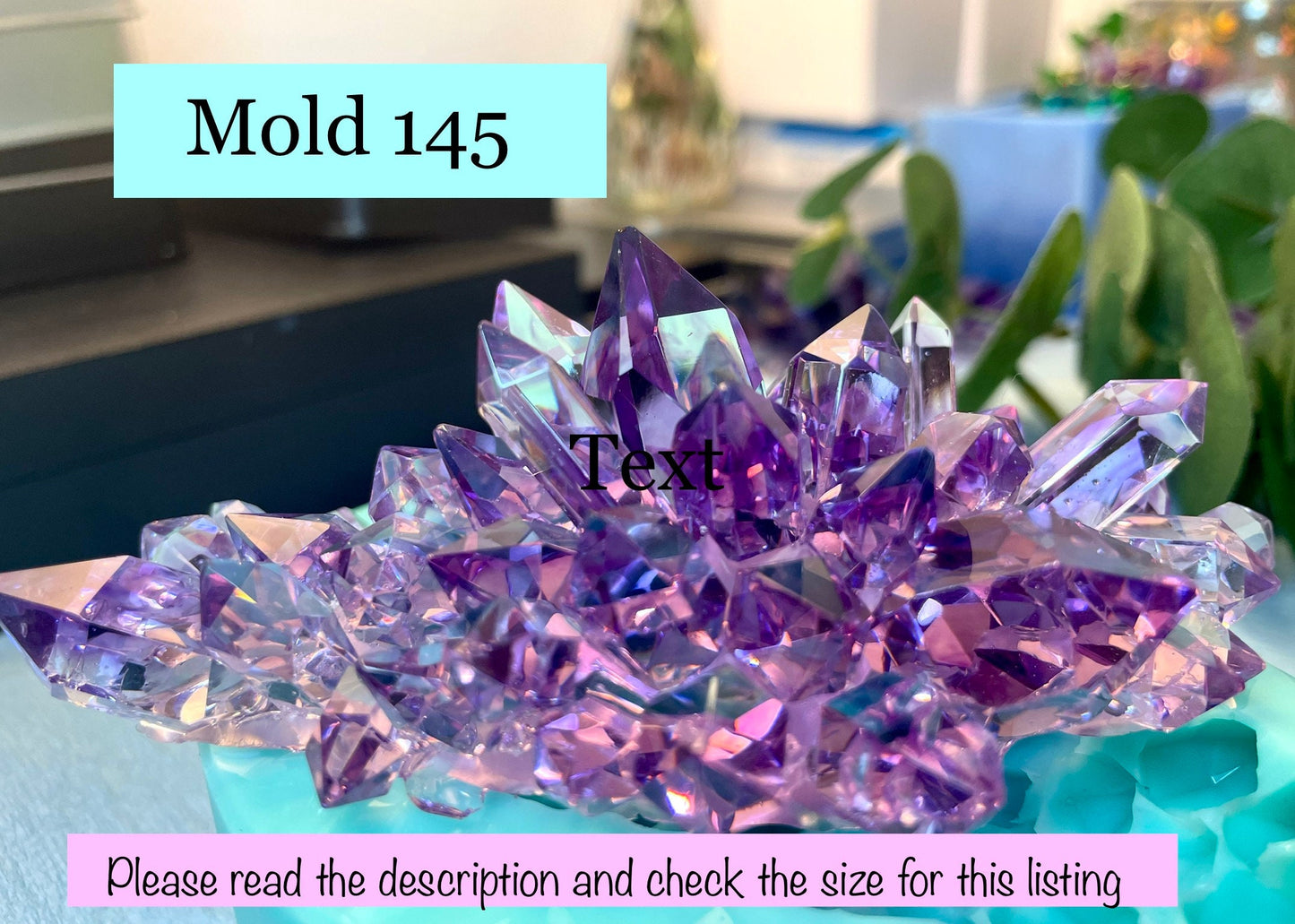 Crystal Cluster Silicone Mold || Crystal silicone mold|| Resin Silicone mould|| Mold 145