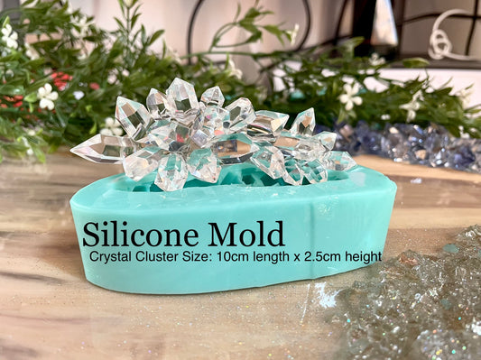 Long Crystal Cluster Silicone Mold || Resin Crystal Mold || High Quality Silicone Mold ||
