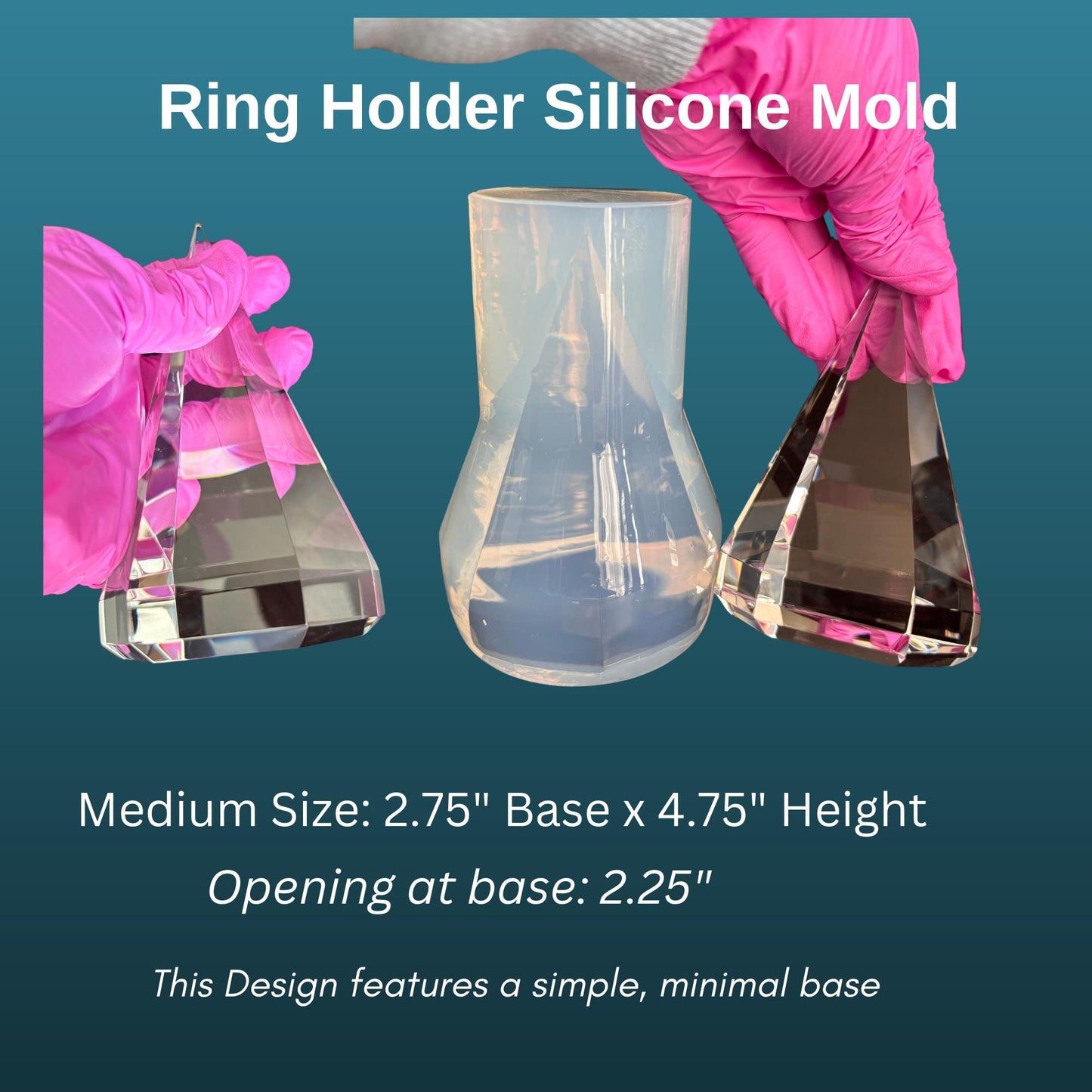 Minimalist Medium Ring Holder Silicone Mold