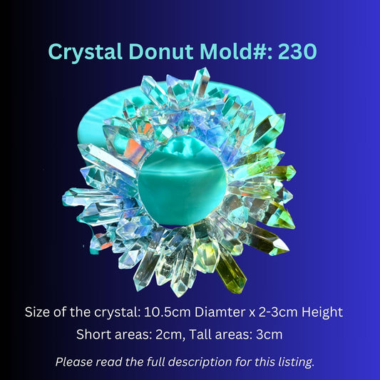 Crystal Cluster Silicone Mold 230 || Crystal silicone mold|| Resin Silicone moulds