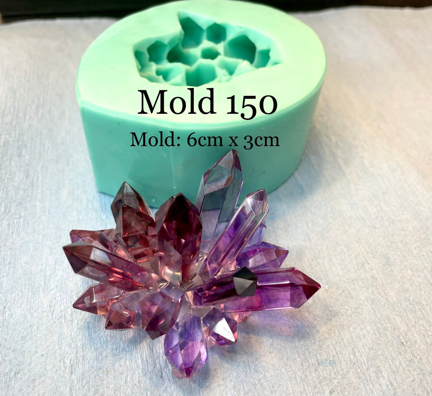 Crystal Silicone Mold || Resin Crystal Mold|| Mold 150 || Classique Mold 150