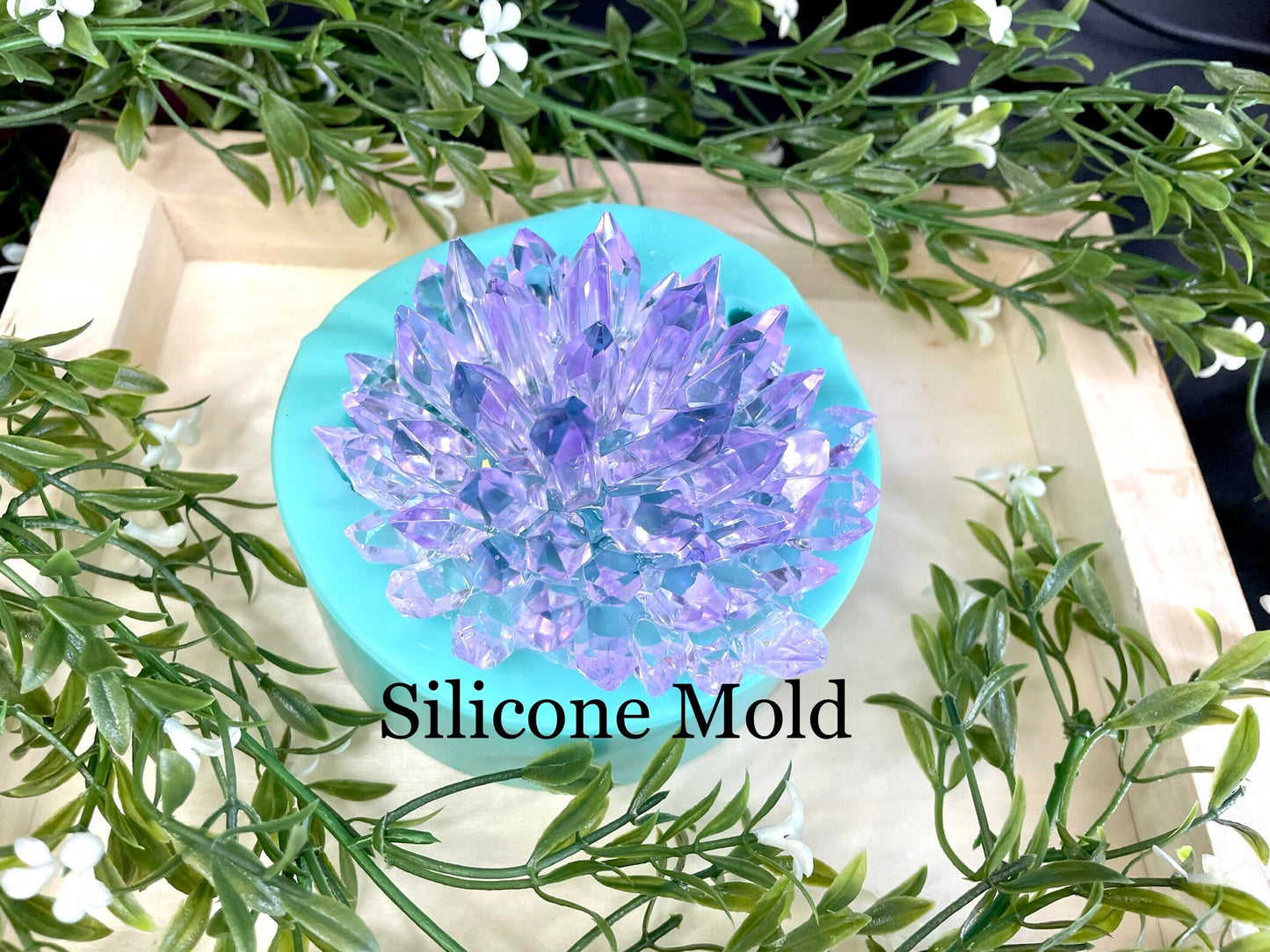 Large Geode Crystal Mold || Resin Crystal Mold || Crystal Cluster Silicone Molds ||