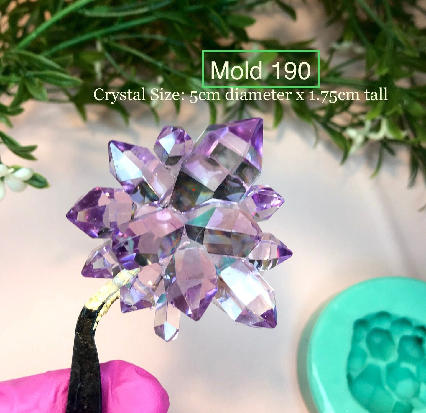 Mold 190, Crystal Cluster Silicone Mold || Crystal silicone mold|| Resin Silicone moulds
