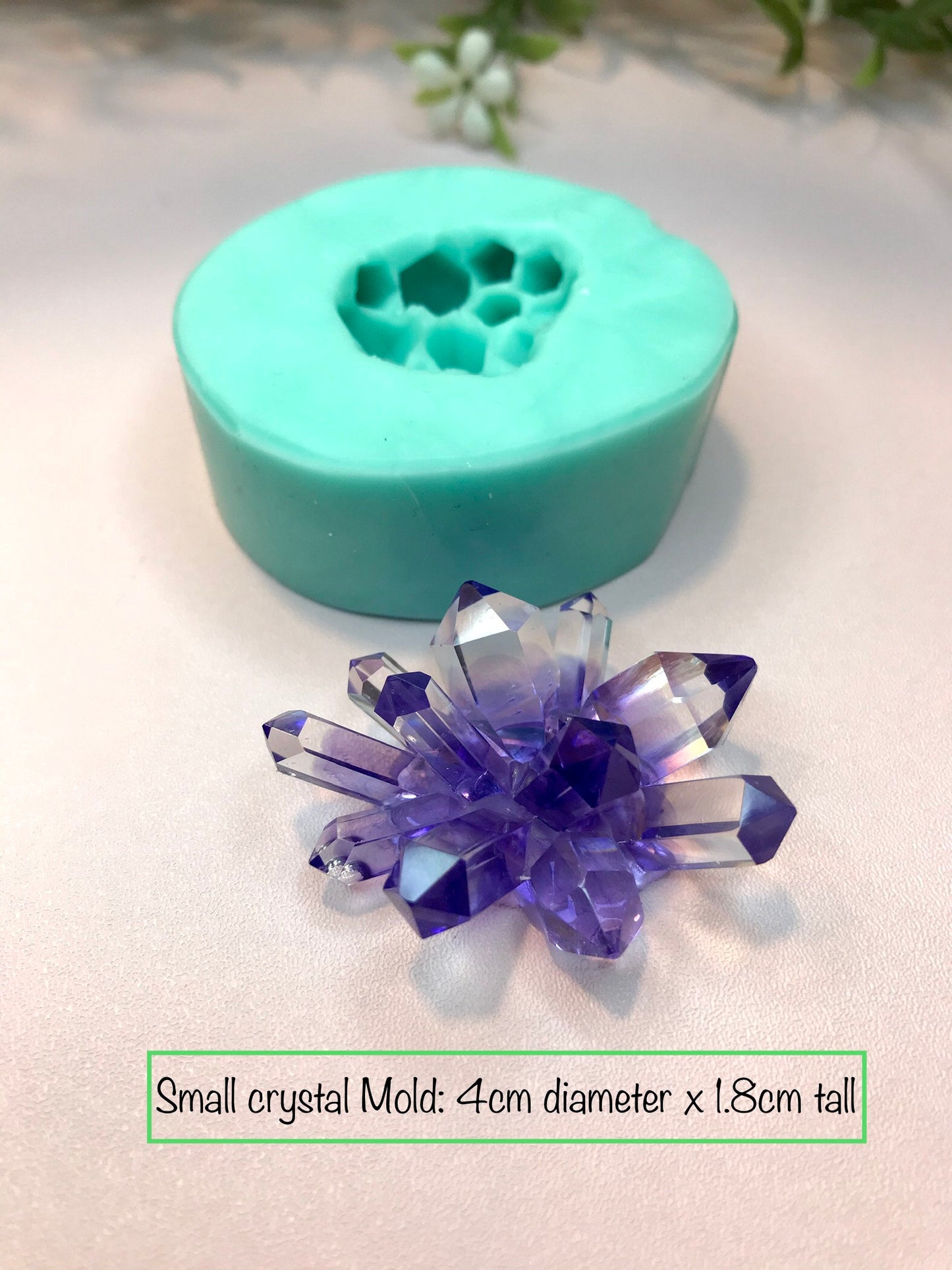 Mold 195, Crystal Cluster Silicone Mold || Crystal silicone mold|| Resin Silicone moulds