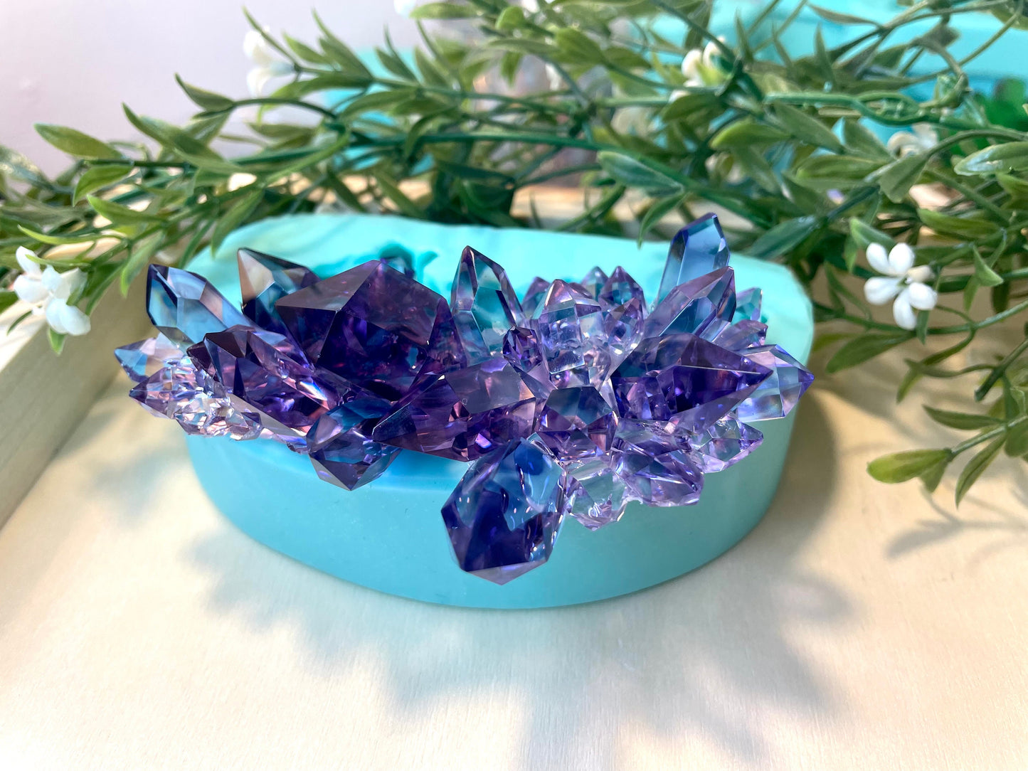 Crystal Cluster Silicone Mold || Crystal Mold || Resin Crystal Mold ||