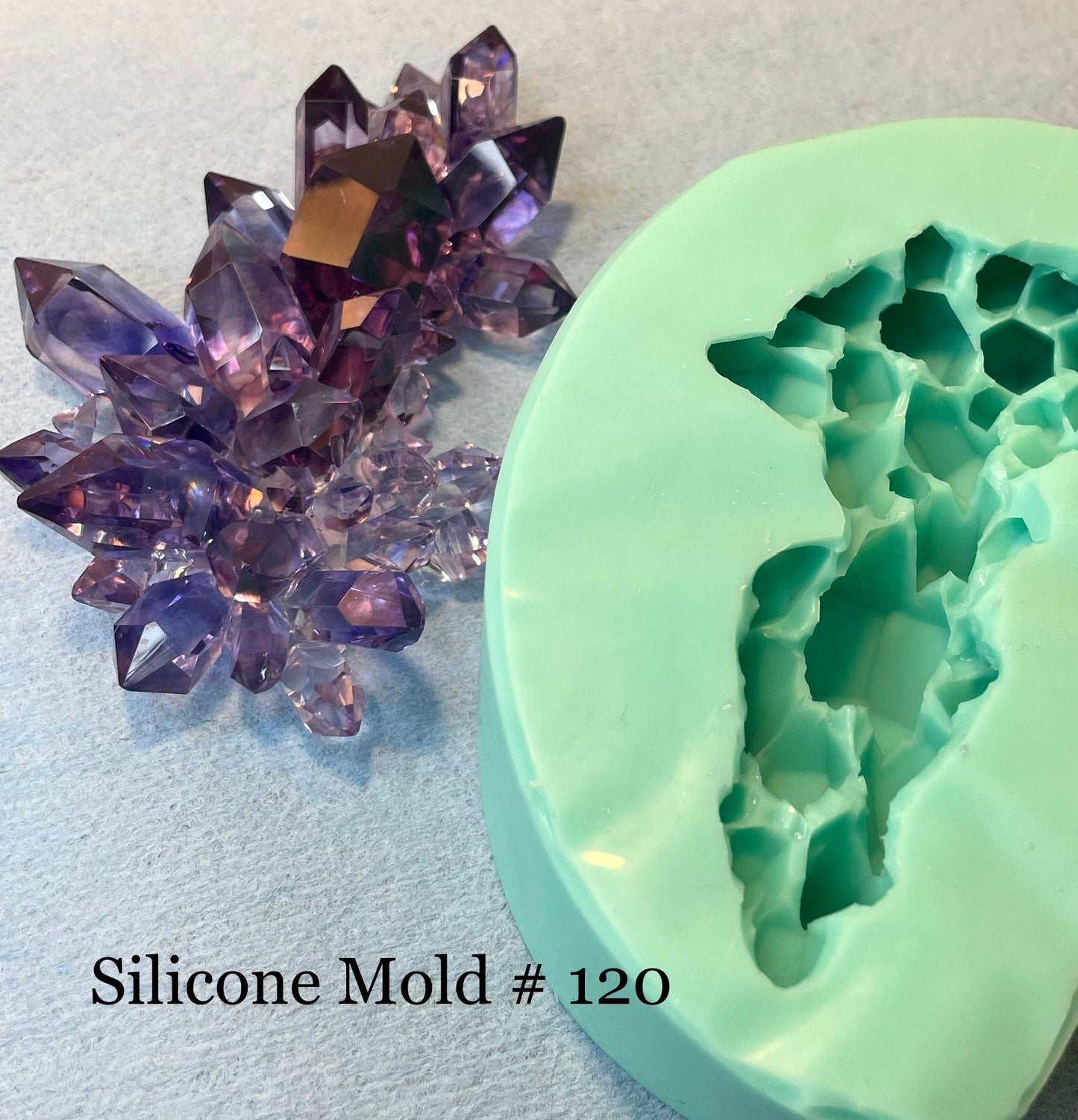 Crystal Cluster Silicone Mold || Crystal Mold || Resin Crystal Mold ||