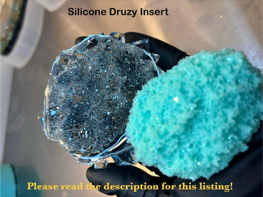 Crystal Druzy mold, Druzy silicone insert, Crystal Cluster Mold, Classique Mold 235, Resin Crystal Mold