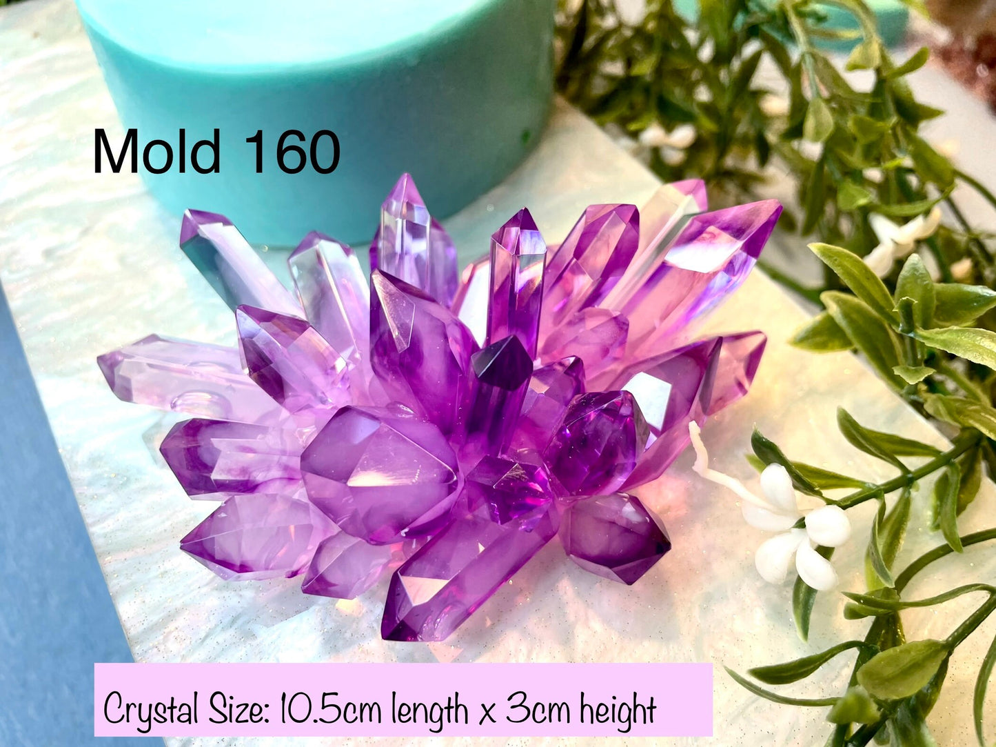 Crystal Cluster Silicone Mold, Resin Crystal Mold, Classique Mold 160