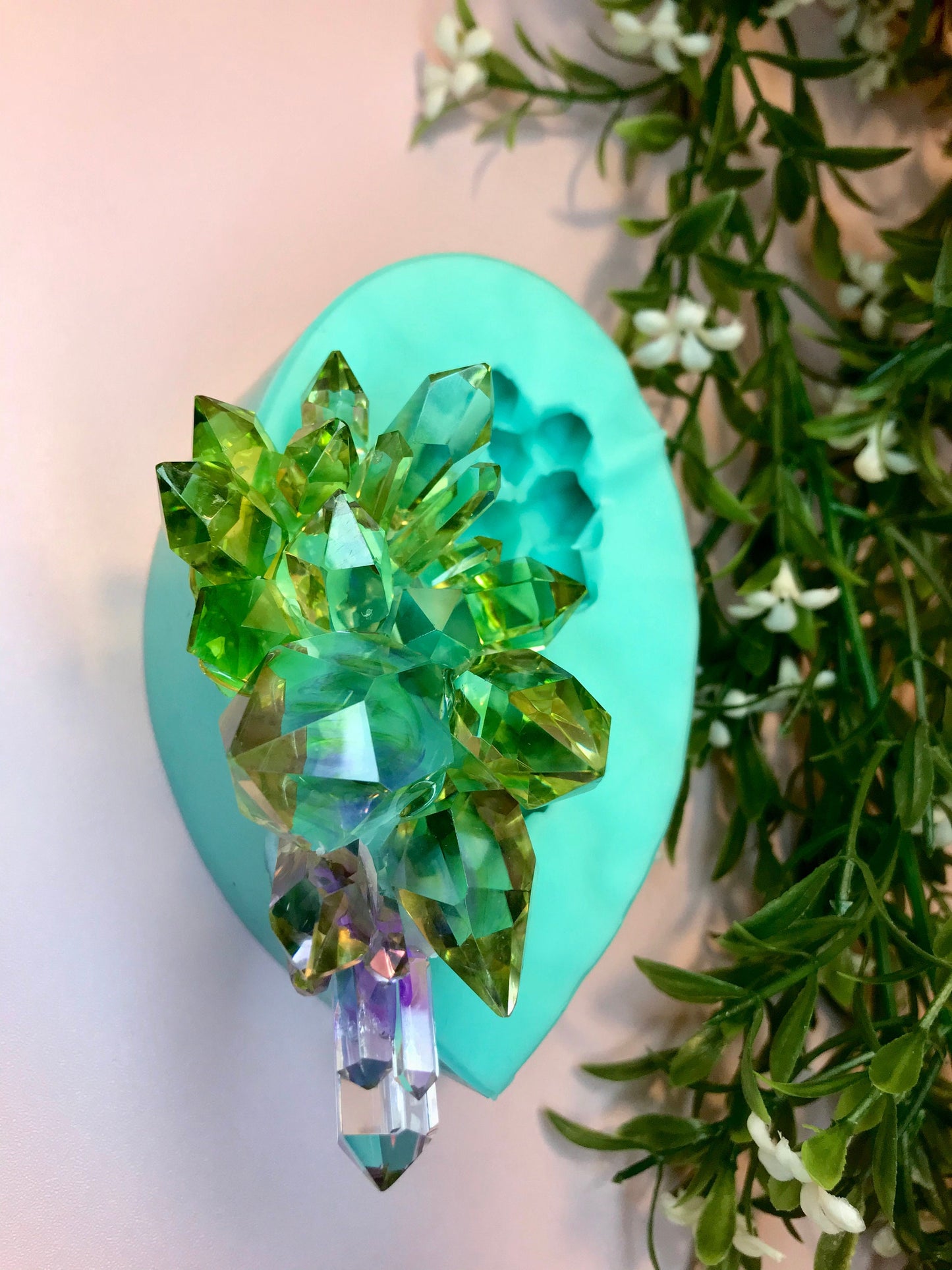 Mold 180 Crystal Cluster Silicone Mold || Crystal silicone mold|| Resin Silicone moulds