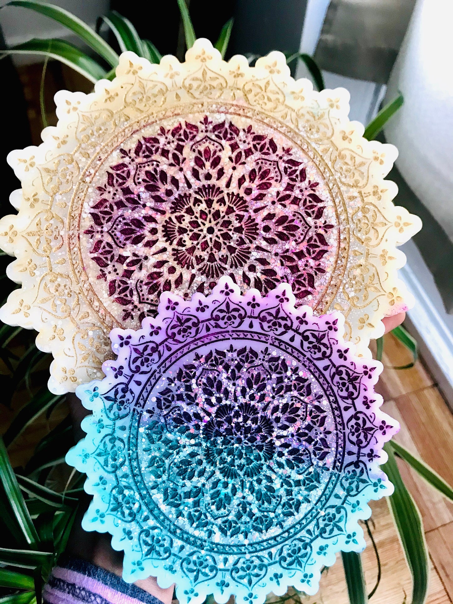 5” mandala silicone resin mold || Coaster silicone Mold