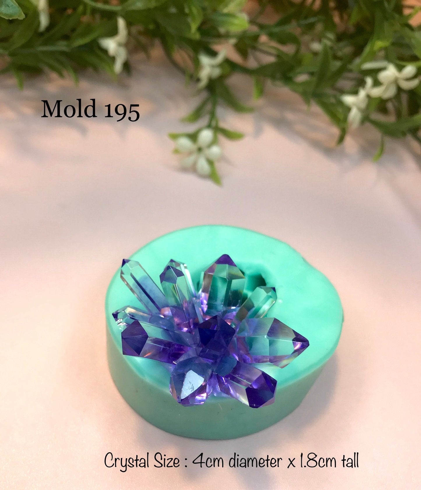 Mold 195, Crystal Cluster Silicone Mold || Crystal silicone mold|| Resin Silicone moulds