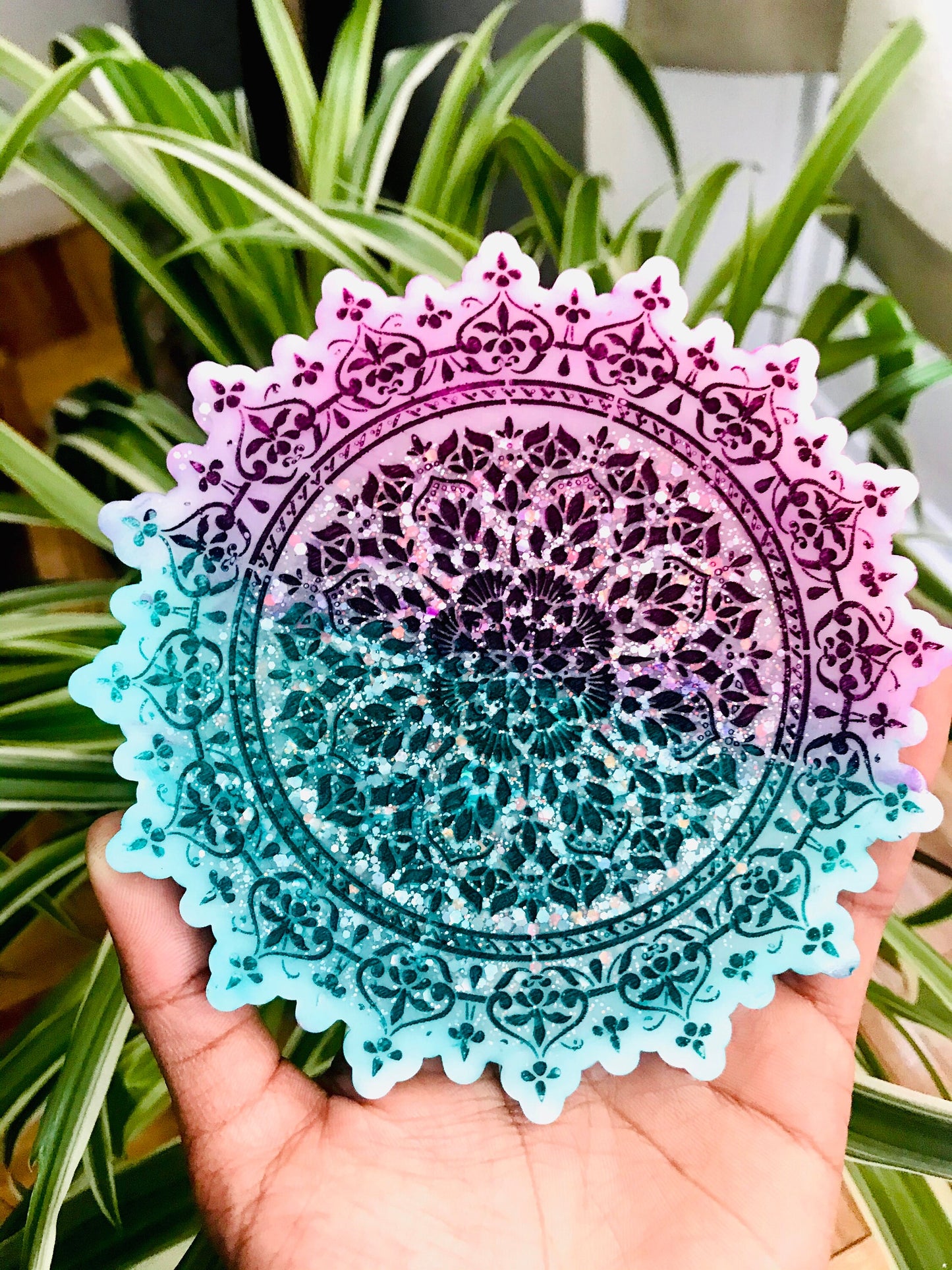 5” mandala silicone resin mold || Coaster silicone Mold