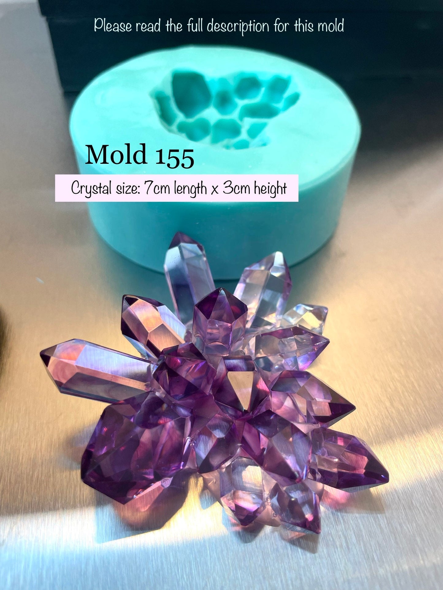 Crystal Cluster Silicone Mold || Resin Crystal Mold || Classique Mold 155 ||