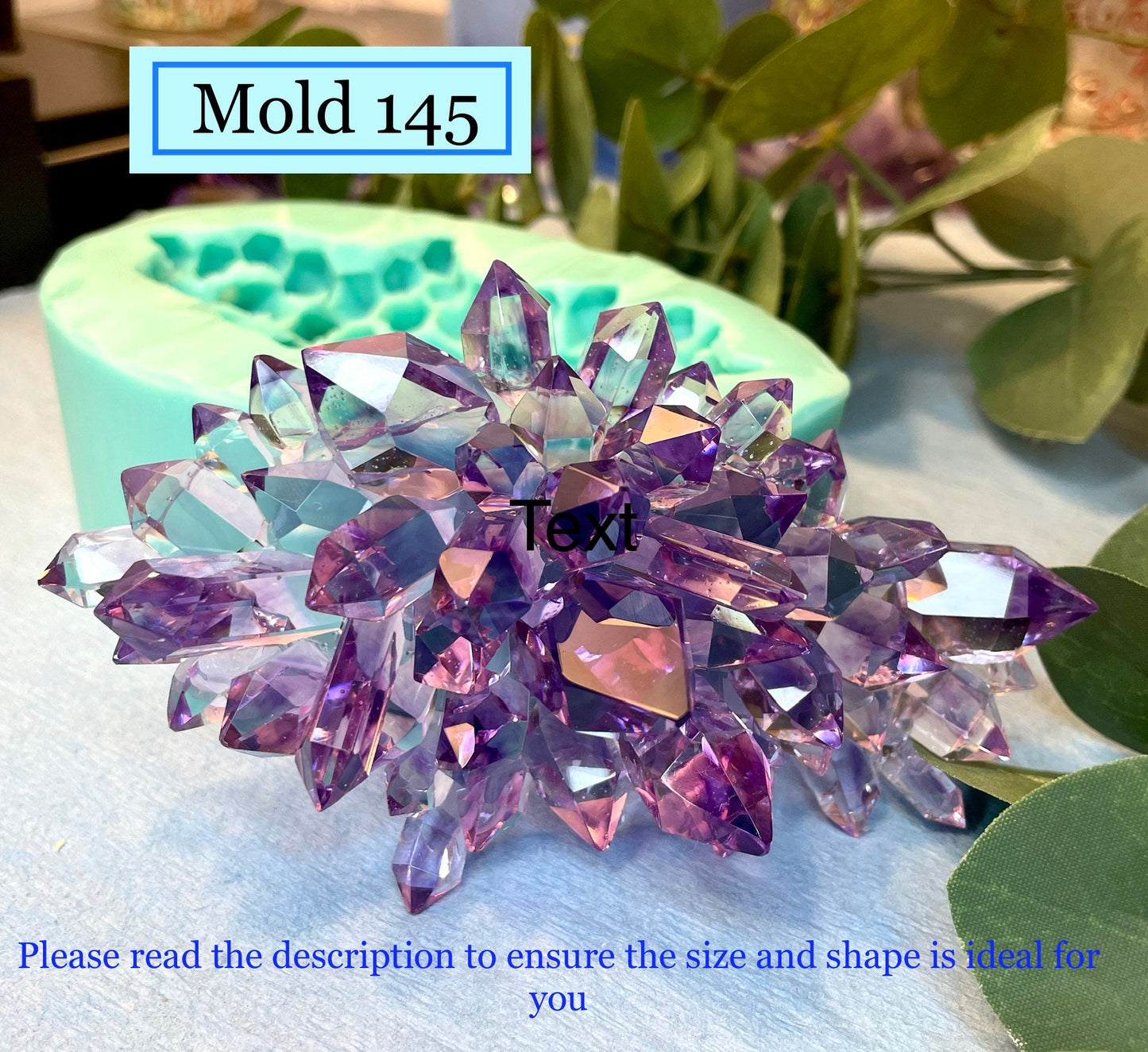 Crystal Cluster Silicone Mold || Crystal silicone mold|| Resin Silicone mould|| Mold 145