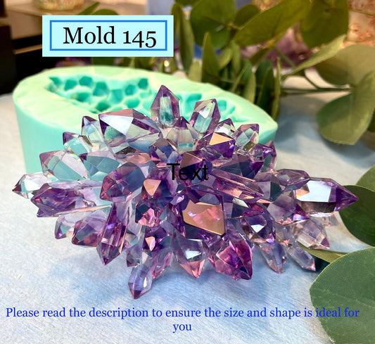 Crystal Cluster Silicone Mold || Crystal silicone mold|| Resin Silicone mould|| Mold 145