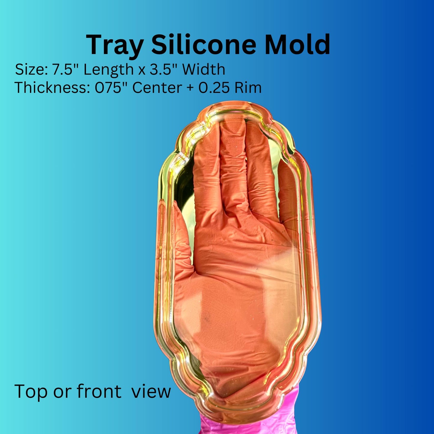 Victorian Tray Silicone Mold, Flower Preservation Mold, Resin Casting Mold