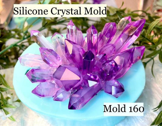 Crystal Cluster Silicone Mold, Resin Crystal Mold, Classique Mold 160