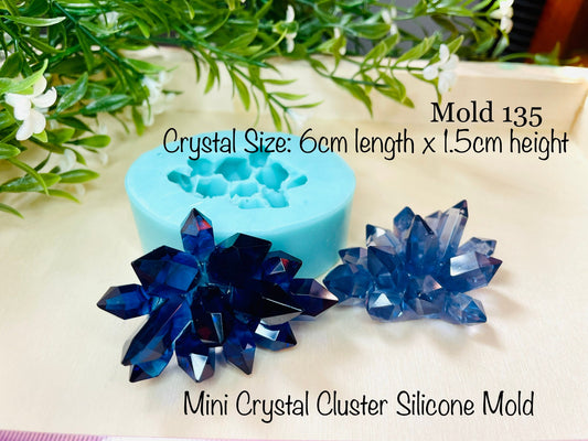 Classique Mold 135, Crystal Cluster Mini Silicone Mold, Crystal Mold