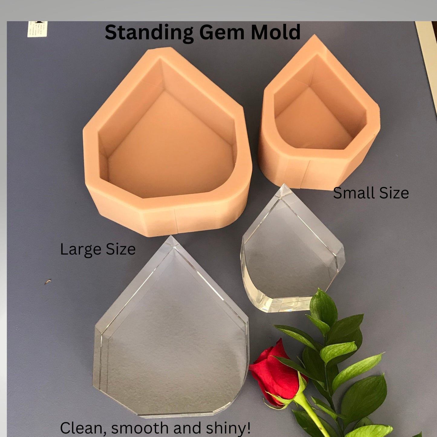 Gem Deep casting mold, Large Silicone, High quality silicone, Professional Shiny molds, Deep Casting Molds