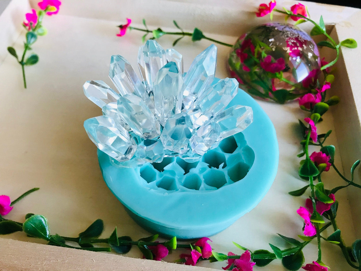 Resin Crystal silicone mold || Silicone resin moulds || High quality glossy silicone resin mold||