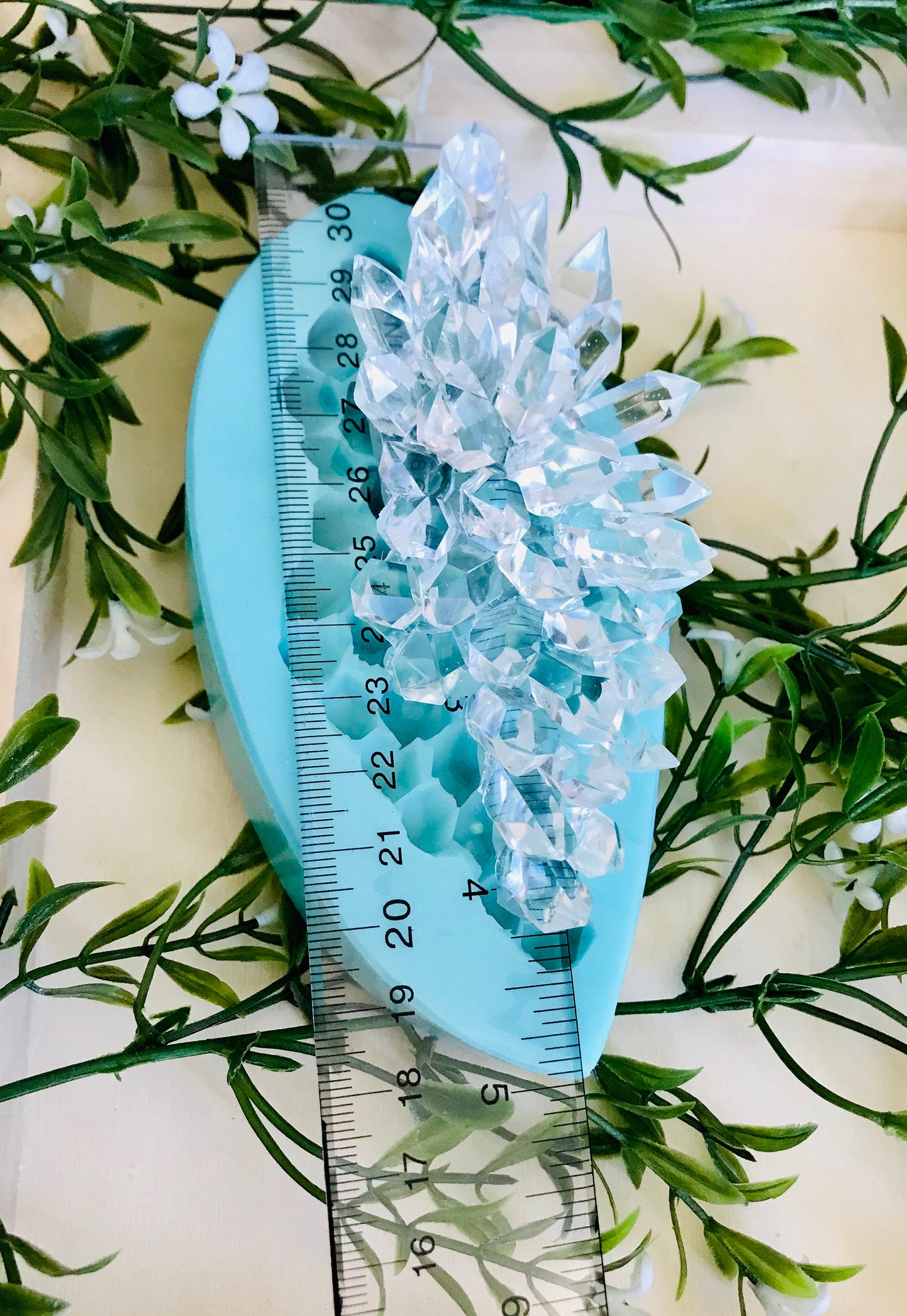 Glossy Crystal Cluster Silicone Mold ||Classique Mold || Shiny Long Crystal Silicone Mold||