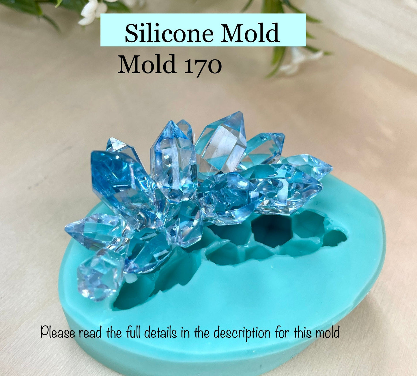 Crystal Cluster Mold, Classique Mold 170, Resin Crystal Mold